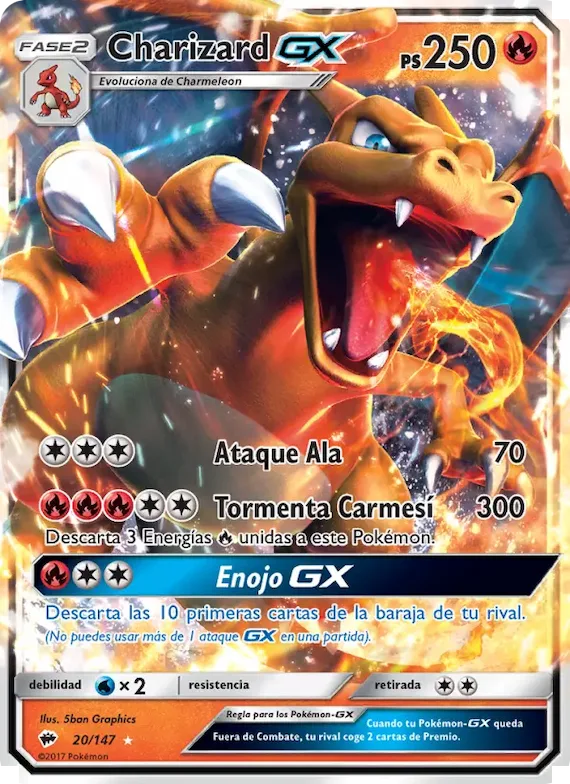 Charizard GX 20 – Sombras Ardientes