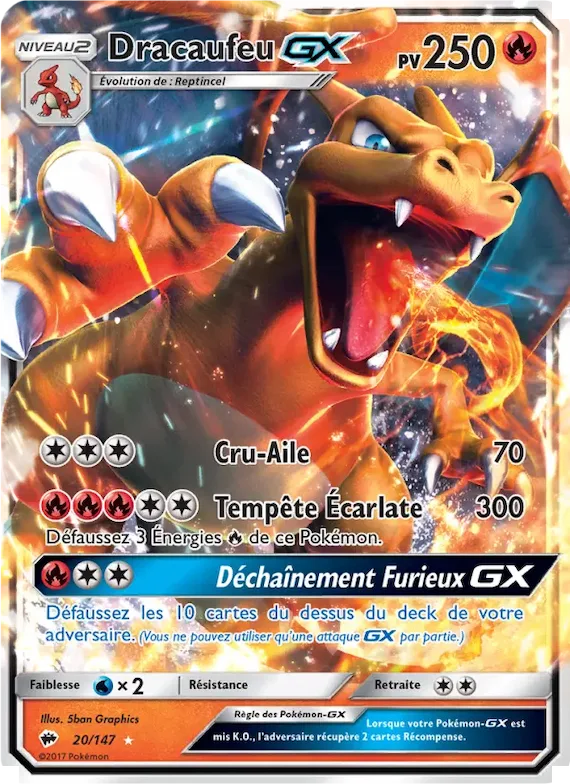 Dracaufeu GX 20 – Ombres Ardentes