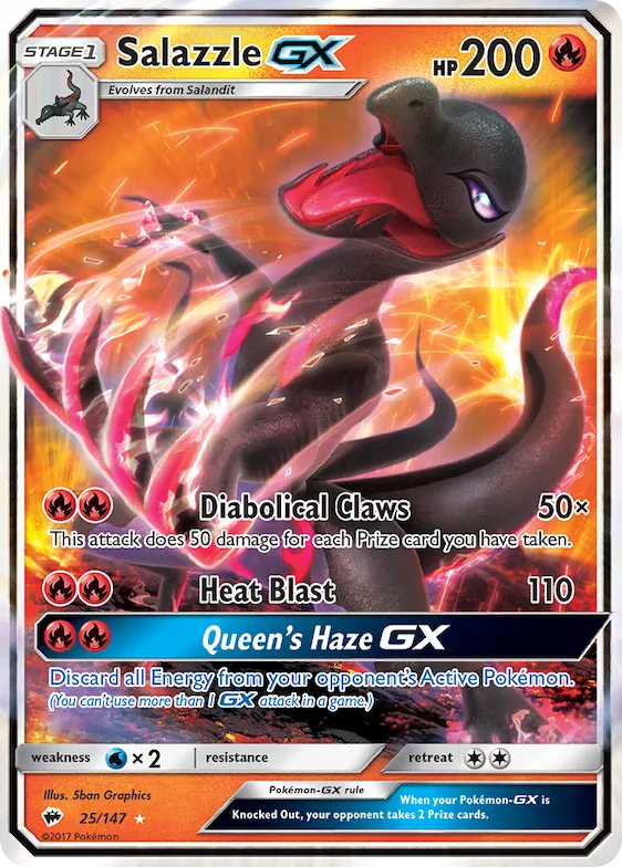 Salazzle-GX #25 – Burning Shadows