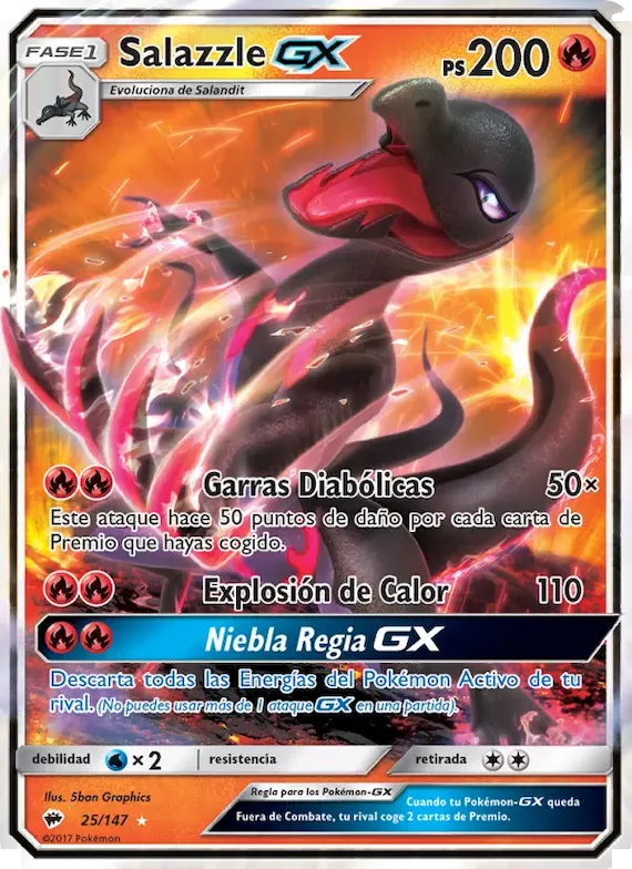 Salazzle GX 25 – Sombras Ardientes