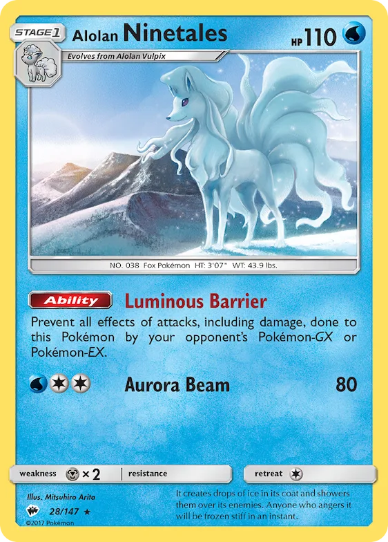 Alolan Ninetales #28 – Burning Shadows