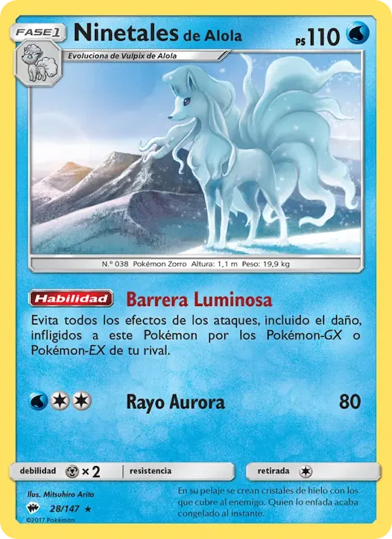 Ninetales de Alola 28 – Sombras Ardientes
