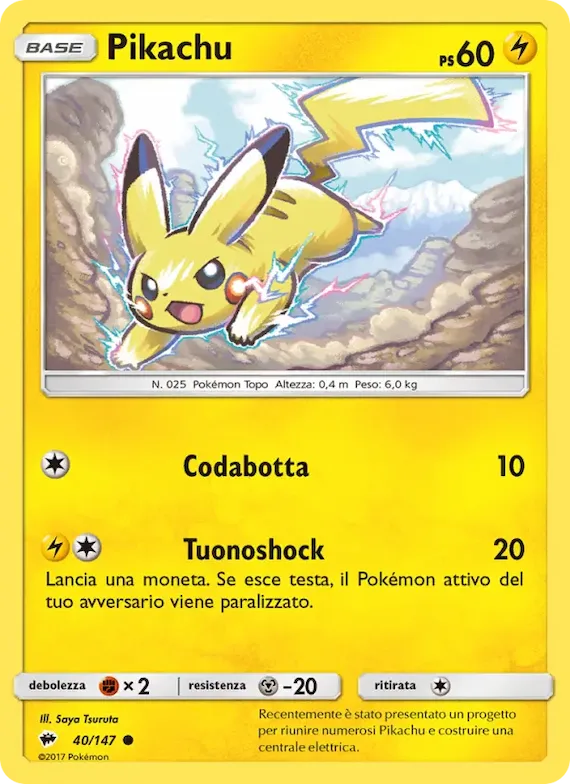 Pikachu 40 – Ombre Infuocate
