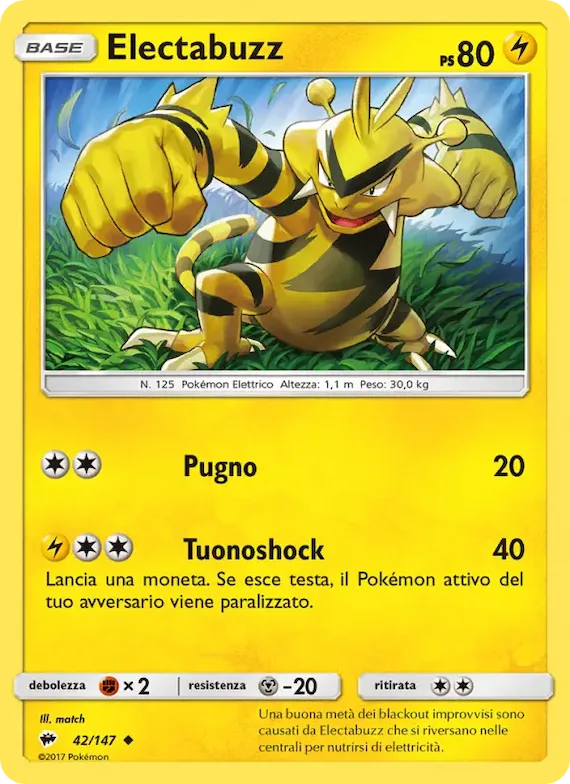 Electabuzz 42 – Ombre Infuocate