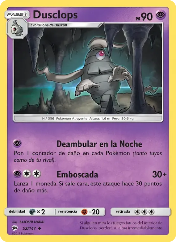 Dusclops 52 – Sombras Ardientes