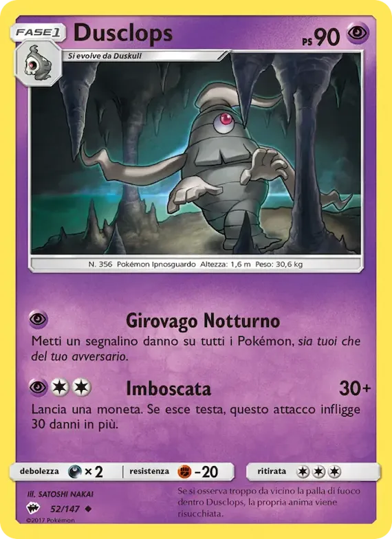 Dusclops 52 – Ombre Infuocate