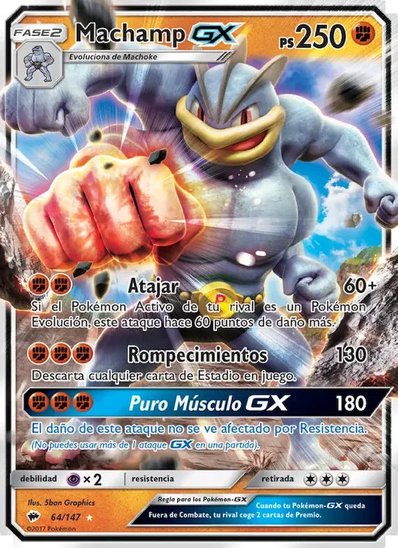 Machamp GX 64 – Sombras Ardientes