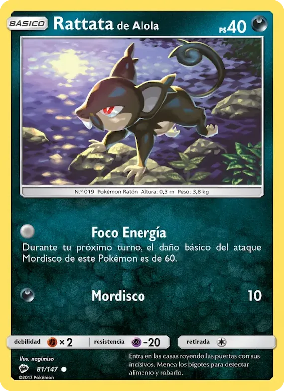 Rattata de Alola 81 – Sombras Ardientes
