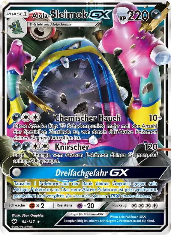 Alola-Sleimok GX 84 – Nacht in Flammen
