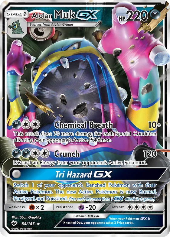 Alolan Muk-GX #84 – Burning Shadows