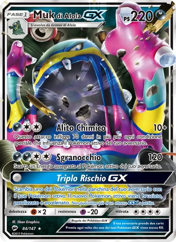 Muk di Alola GX 84 – Ombre Infuocate