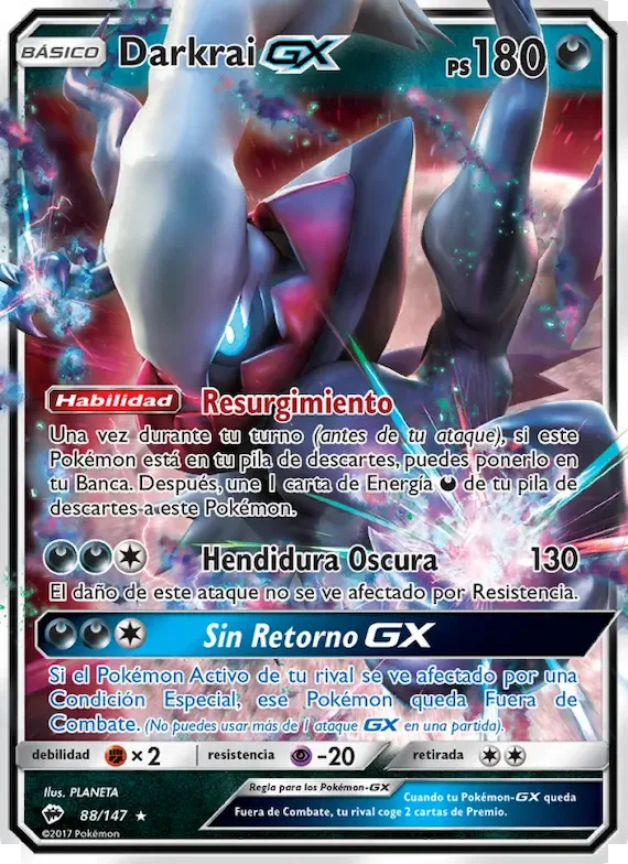 Darkrai GX 88 – Sombras Ardientes