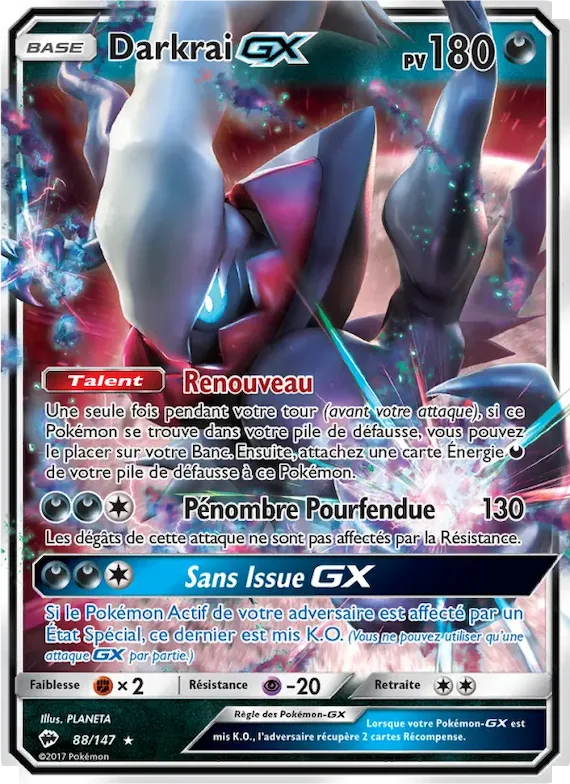 Darkrai GX 88 – Ombres Ardentes