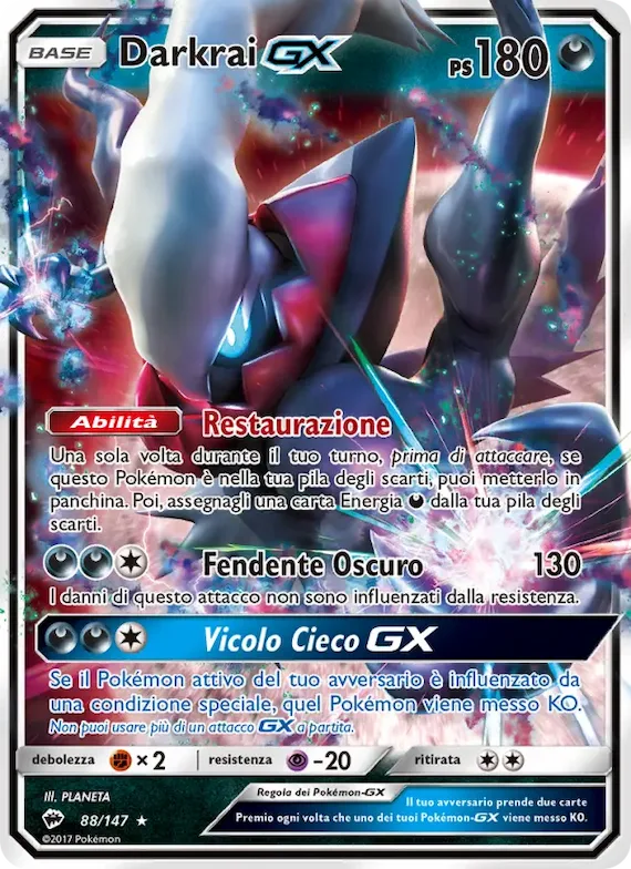 Darkrai GX 88 – Ombre Infuocate