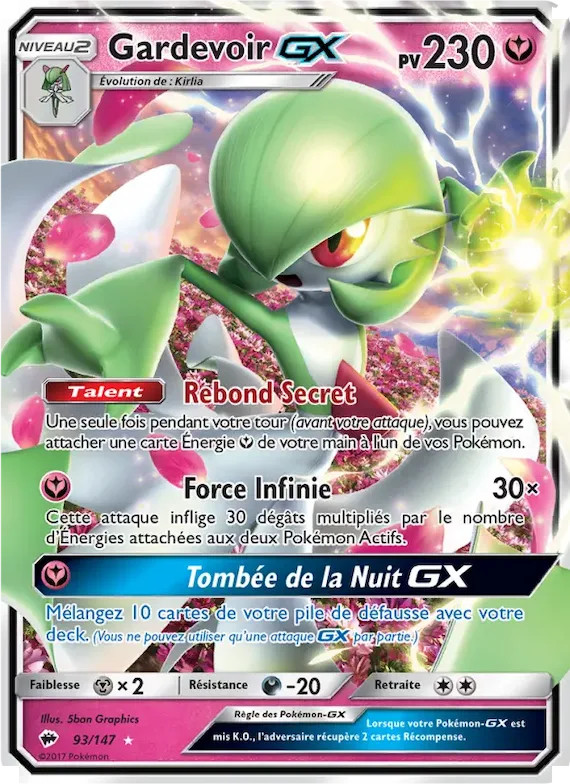 Gardevoir GX 93 – Ombres Ardentes