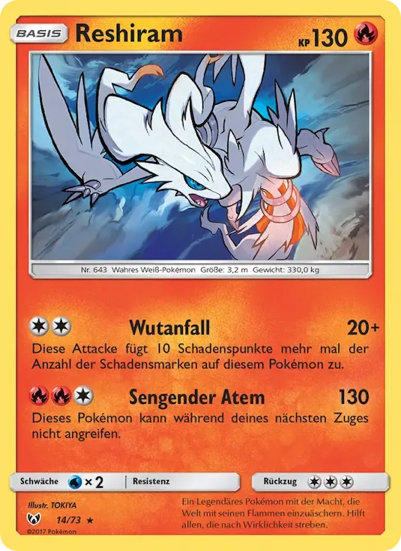 Reshiram 14 – Schimmernde Legenden
