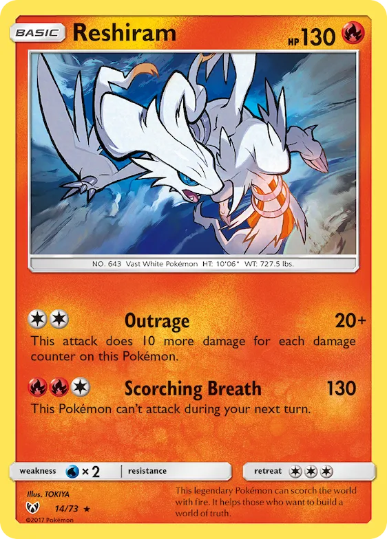 Reshiram 14 – Légendes Brillantes