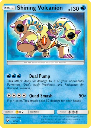 Shining Volcanion #27 – Shining Legends