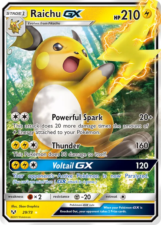 Raichu-GX #29 – Shining Legends