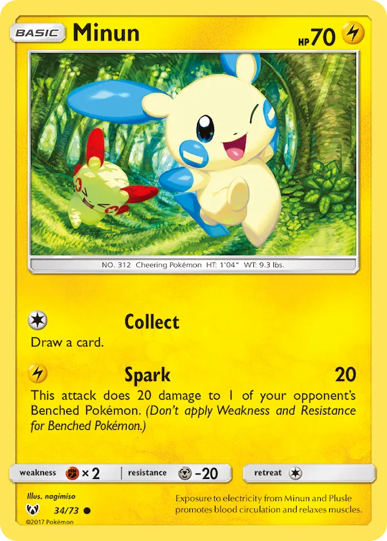 Minun #34 – Shining Legends