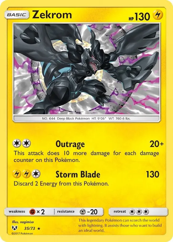 Zekrom #35 – Shining Legends