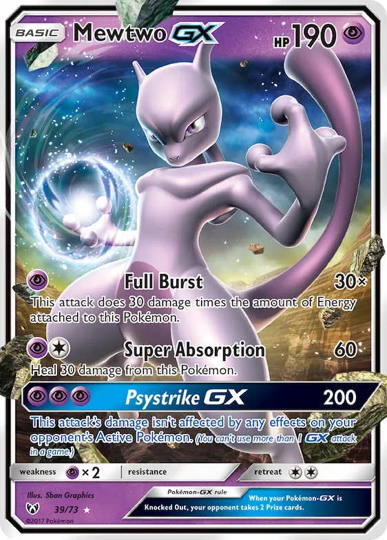 Mewtwo GX 39 – Légendes Brillantes