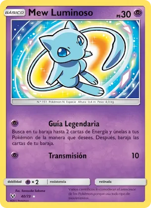 Mew Luminoso 40 – Leyendas Luminosas