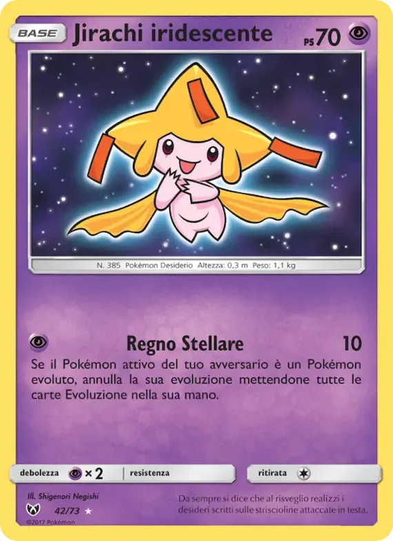 Jirachi iridescente 42 – Leggende Iridescenti