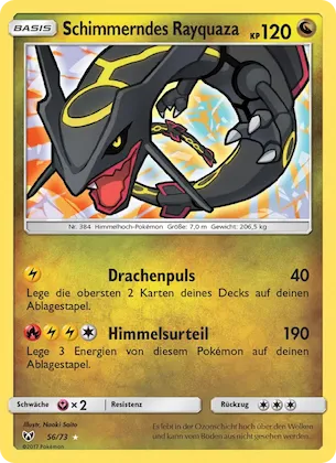 Schimmerndes Rayquaza 56 – Schimmernde Legenden