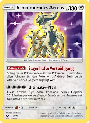 Schimmerndes Arceus Nr. 57 – Shining Legends
