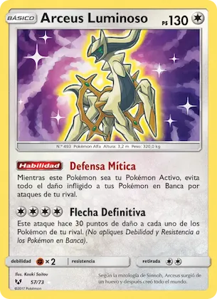 Arceus Luminoso 57 – Leyendas Luminosas
