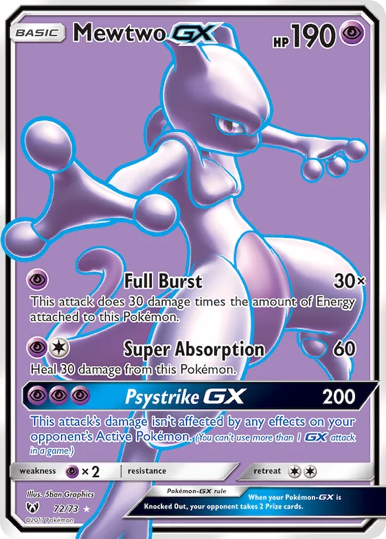 Mewtwo-GX #72 – Shining Legends