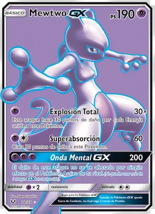 Mewtwo GX 72 – Leyendas Luminosas