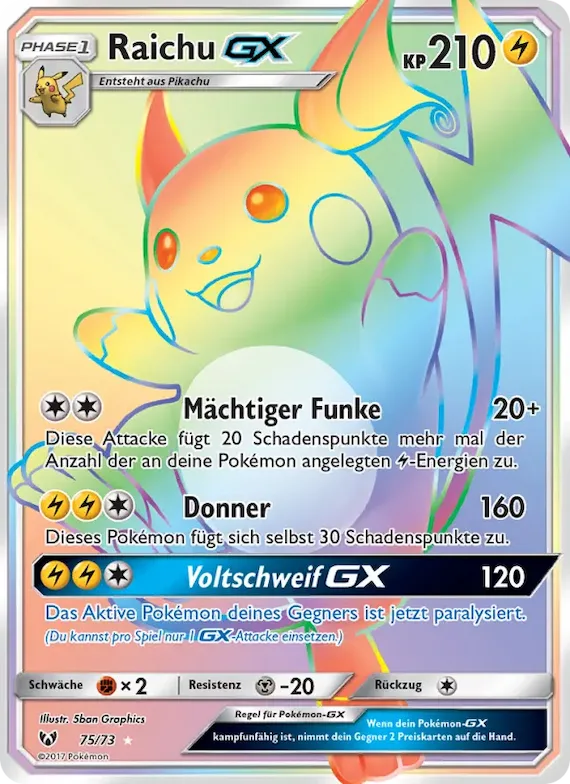 Raichu GX 75 – Schimmernde Legenden
