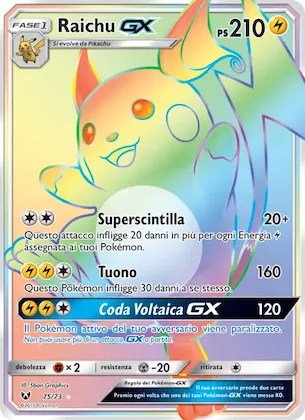 Raichu GX 75 – Leggende Iridescenti