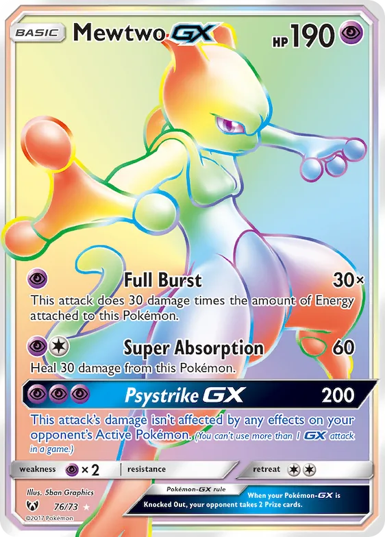 Mewtwo-GX #76 – Shining Legends