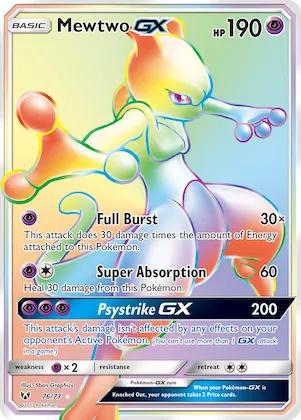 Mewtwo GX 76 – Légendes Brillantes