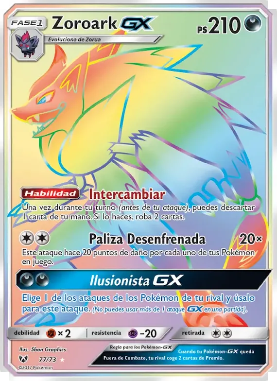 Zoroark GX 77 – Leyendas Luminosas