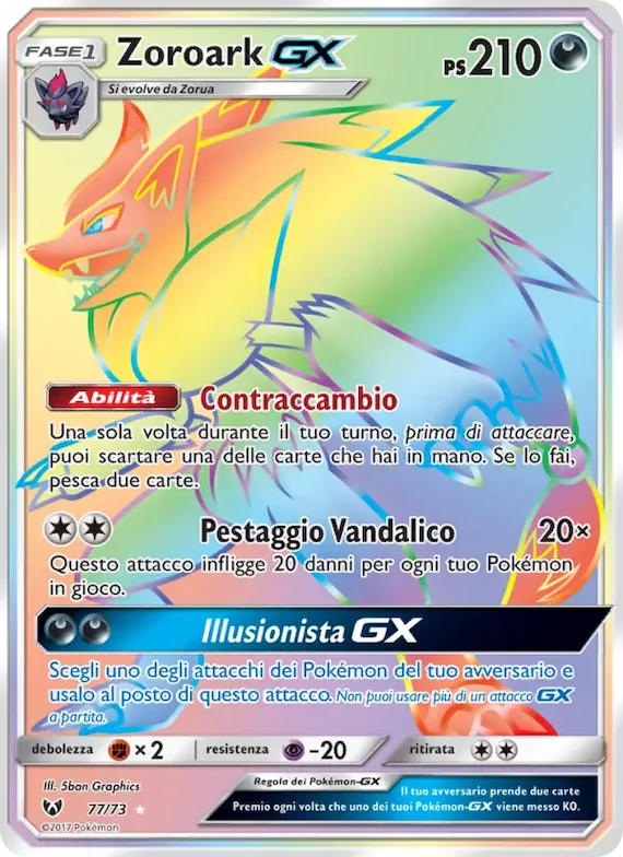 Zoroark GX 77 – Leggende Iridescenti