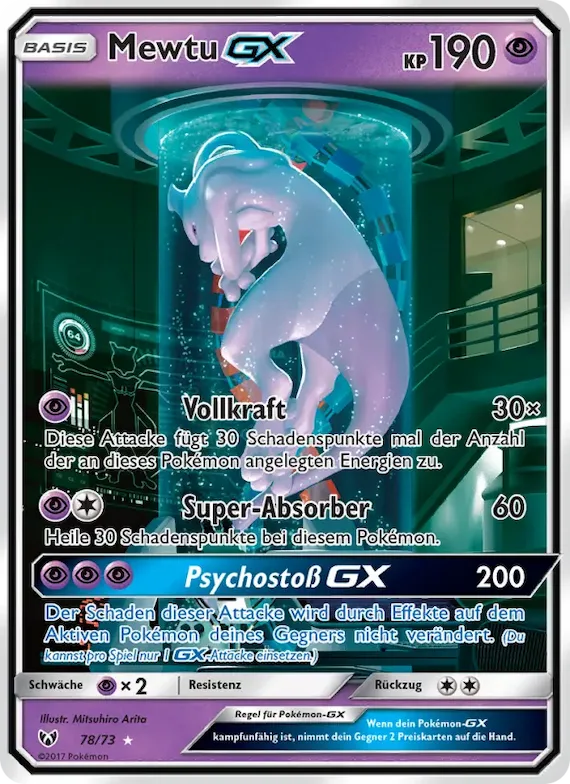 Mewtu GX 78 – Schimmernde Legenden