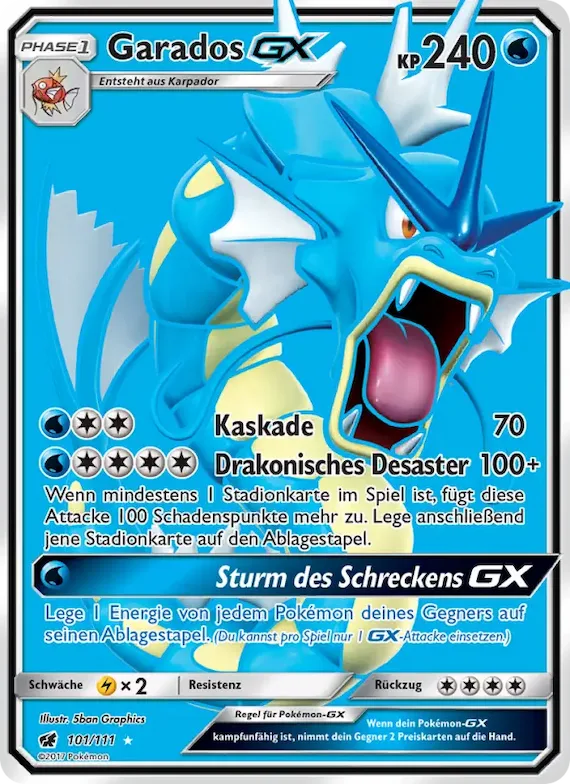 Garados GX 101 – Aufziehen der Sturmröte
