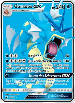 Garados GX 101 – Aufziehen der Sturmröte