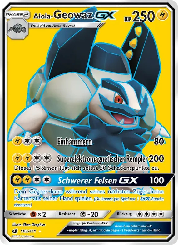 Alola-Geowaz GX 102 – Aufziehen der Sturmröte