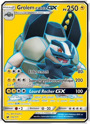 Grolem d’Alola GX n° 102 – Invasion Carmin
