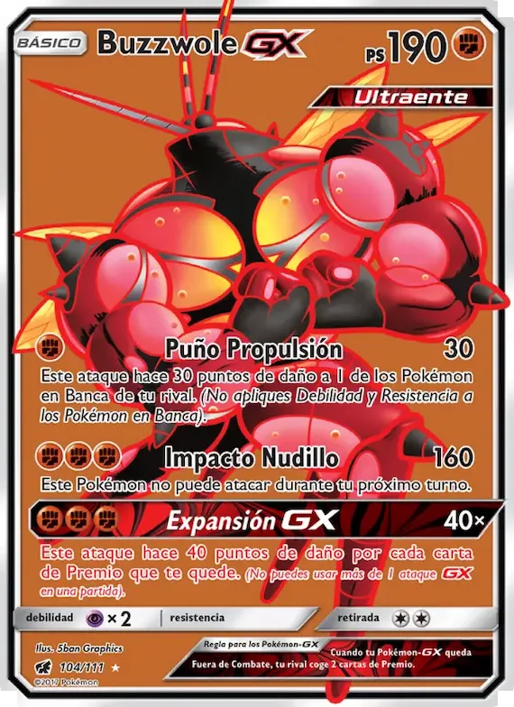 Buzzwole GX 104 – Invasión Carmesí