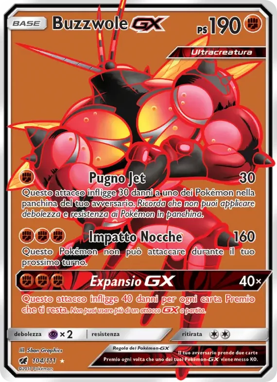 Buzzwole GX 104 – Invasione Scarlatta