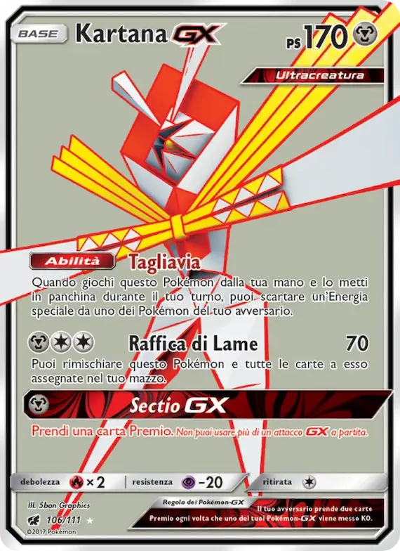 Kartana GX 106 – Invasione Scarlatta