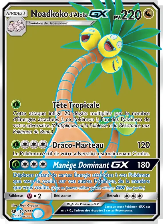 Noadkoko d’Alola GX 107 – Invasion Carmin