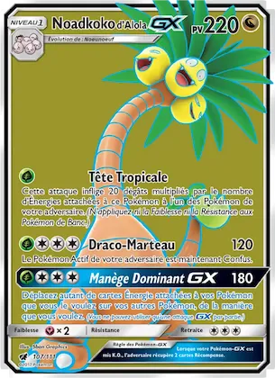 Noadkoko d’Alola GX n° 107 – Invasion Carmin