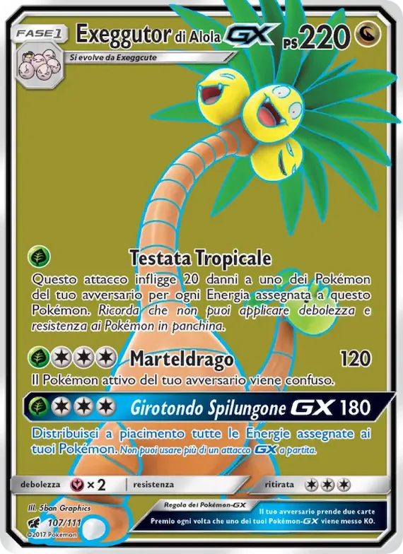 Exeggutor di Alola GX 107 – Invasione Scarlatta